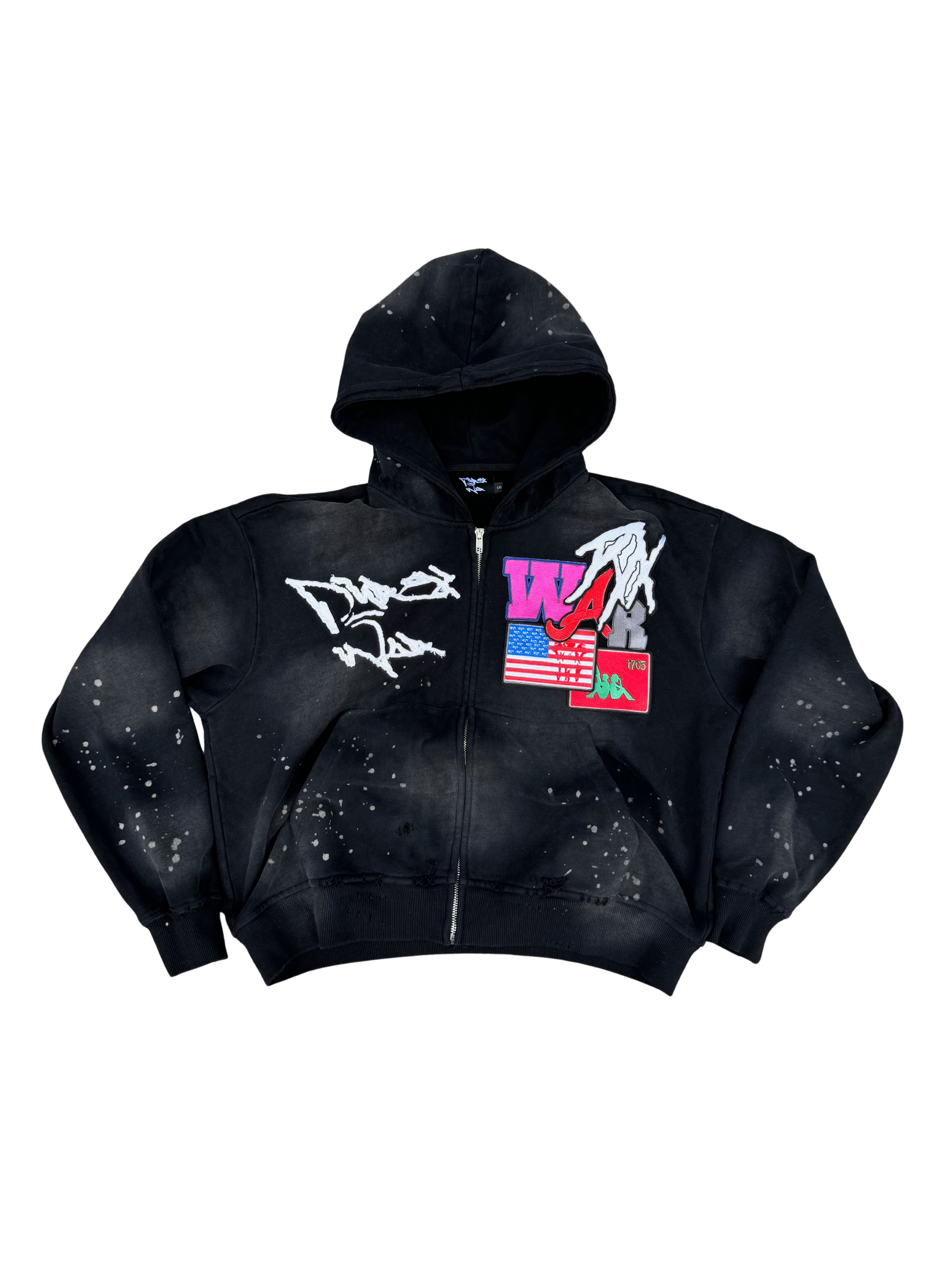 BLACK PYREX ZIP UP
